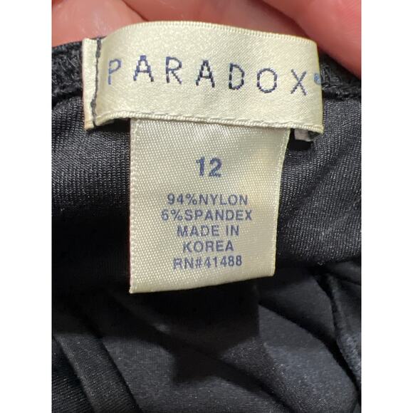 Vintage Paradox Womens Open Back Strapless Black Jumpsuit Size 12 Nylon Blend - Picture 12 of 12